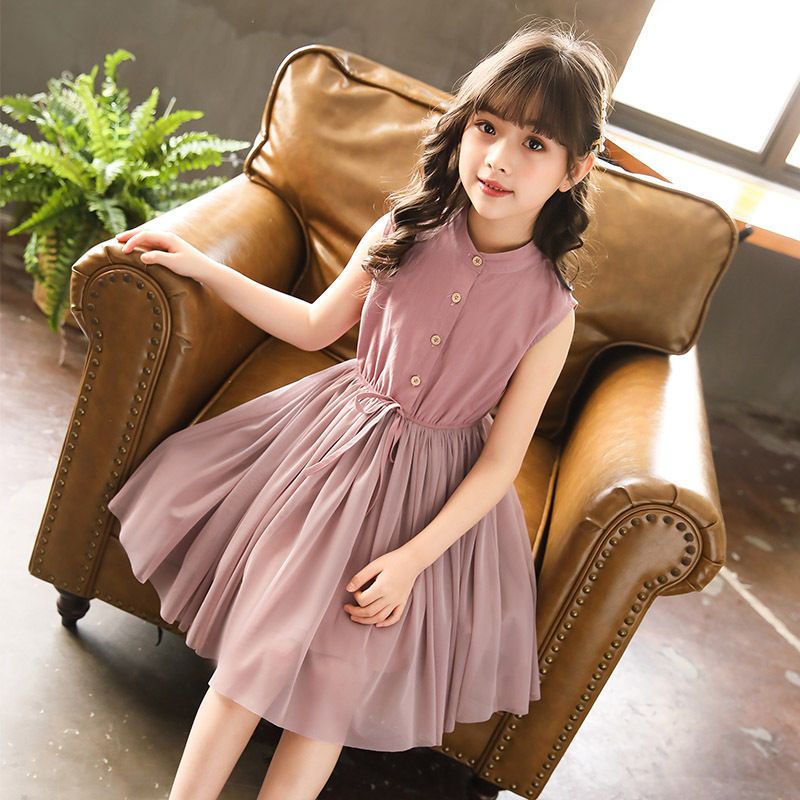 ~ Đầm Dáng Vừa Thời Trang 2023 Dành Cho Bé Gái