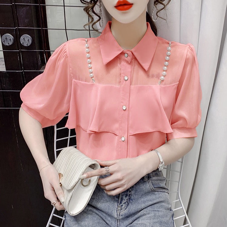 Áo Sơ Mi Ngắn Tay Dáng Rộng Thời Trang Mùa Hè Cá Tính