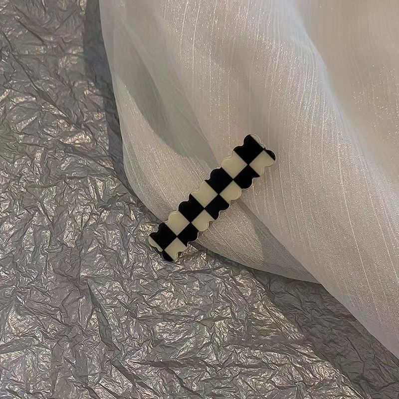 Xiao Xiangfeng Kẹp Tóc Hàn Quốc ins Bảng Đen Trắng Không Để Lại Dấu Hai Bên Mỏ Vịt c