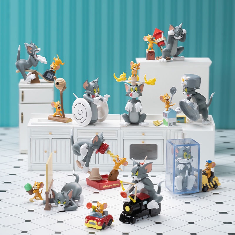 ❤52TOYS❤TOM and JERRY Trận chiến mèo và chuột Series bilnd box.Đồ chơi hợp thời trang.Quà.BÚP BÊ