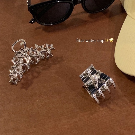 Kẹp Tóc Hình Ngôi Sao Bằng Kim Loại Cao Cấp Phong Cách Hàn Quốc