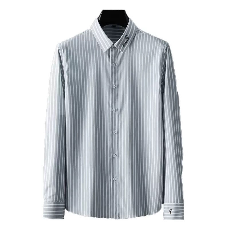 Áo Sơ Mi Nam Tay Dài Kẻ Sọc Phong Cách Doanh Nhân Thời Trang Mùa Thu 35%