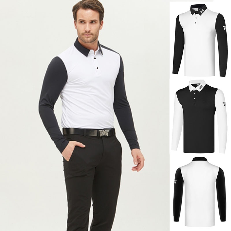 Áo Thun POLO Dài Tay Thoáng Khí Mau Khô Thoải Mái Phong Cách Mới Cho Nam Chơi golf