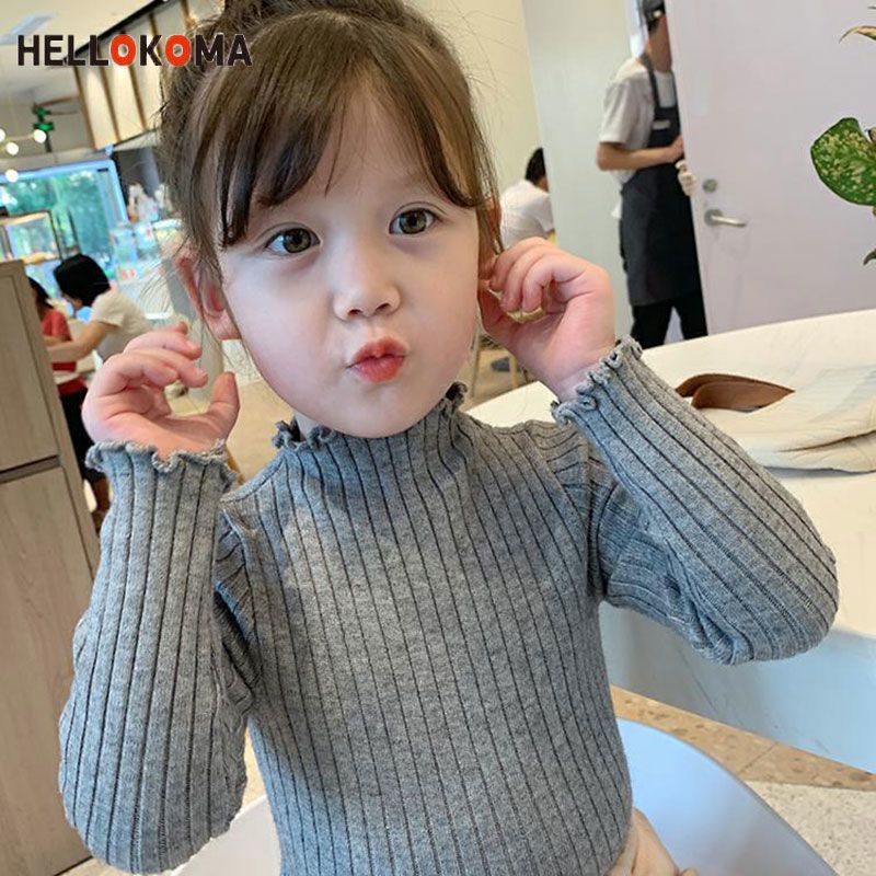 Áo Sweater Dệt Kim Dày Chui Đầu Thời Trang Thu Đông Dễ Phối Đồ Phong Cách Mới Cho Bé Gái
