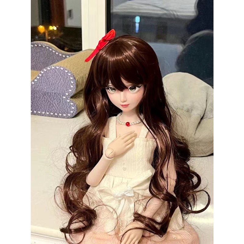 60 cm búp bê yeloli búp bê yeloli búp bê yeloli bé bjd đêm loli tóc giả barbie tóc giả 60 cm tóc giả búp bê yeloli công chúa băng giá bé bjd đêm loli tóc giả barbie tóc giả 8.14