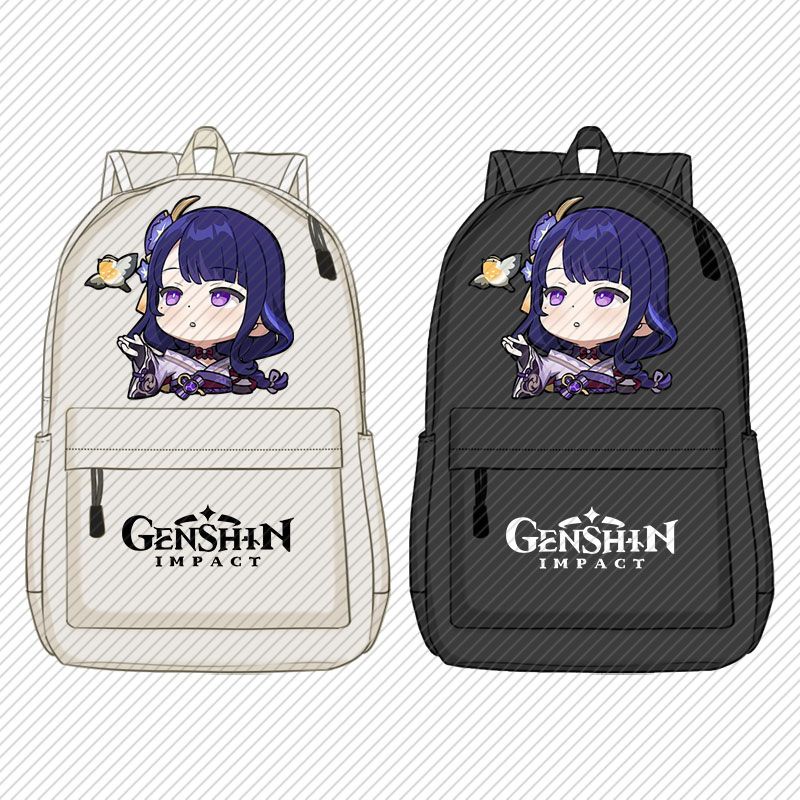 Balo Đi Học In Hình Game Genshin Impact bagpack Thời Trang Cho Nữ