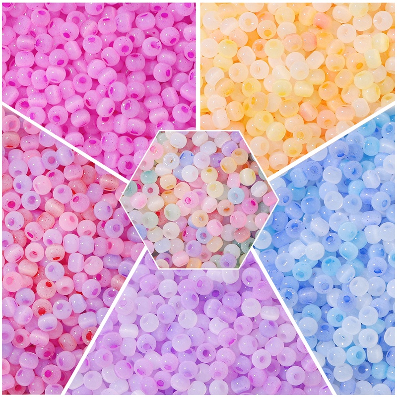 Chuỗi Hạt Thủy Tinh Nhiều Màu Sắc 4mm Dùng Làm Vòng Tay / Trang Sức diy