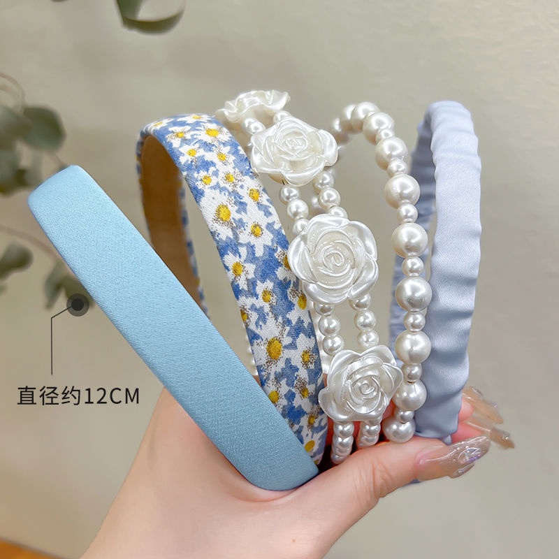 Băng Đô Cài Tóc Đính Ngọc Trai Thời Trang Cao Cấp Dành Cho Nữ