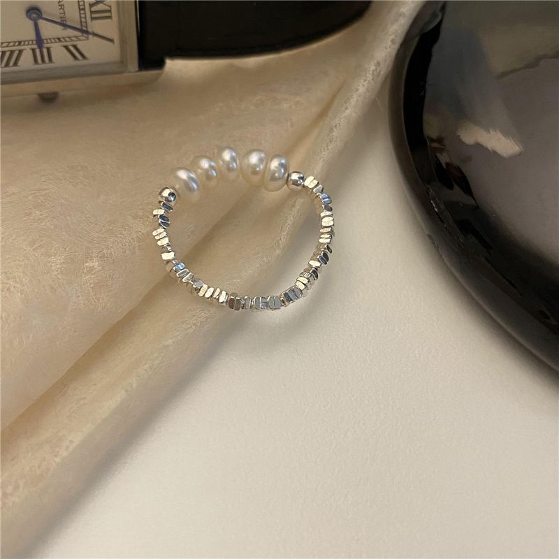 Nhẫn Bạc 925 Đính Hạt Thời Trang Đơn Giản Cá Tính Cho Nữ