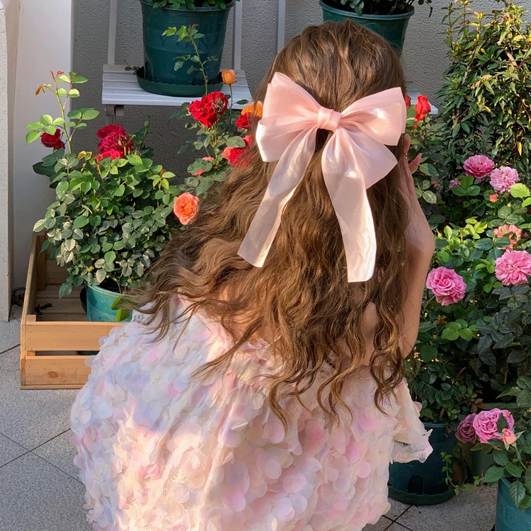 Kẹp Tóc Nơ Lưới Lấp Lánh Thời Trang 2023 Cho Nữ