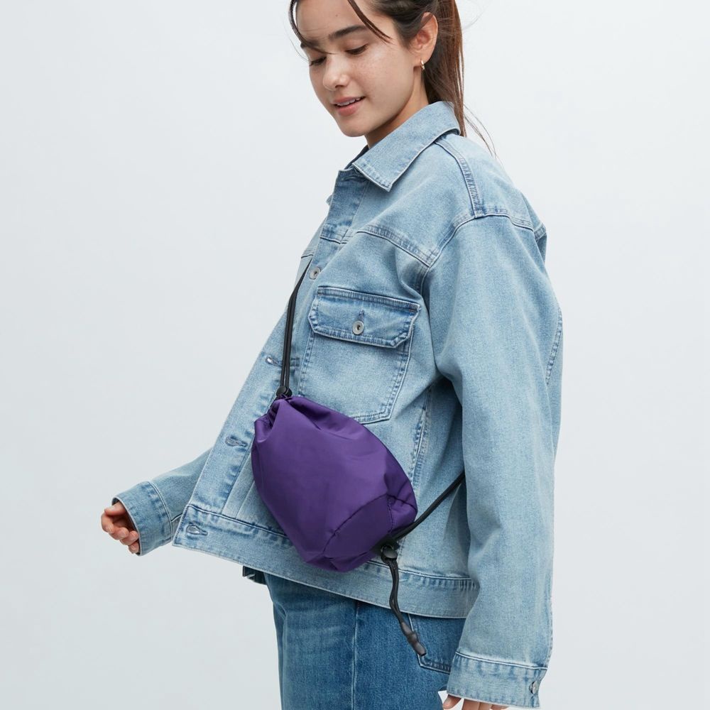 Túi Đeo Chéo Thể Thao Dây Rút Ngăn Chứa Rộng Unisex