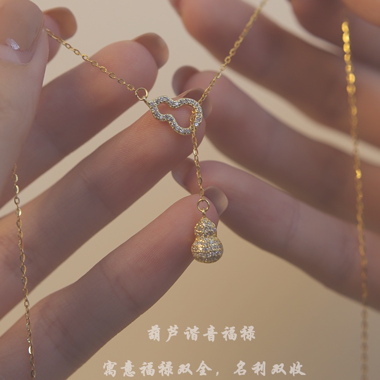 Vòng cổ Mạ Bạc Hình Hồ Lô Sang Trọng Cho Nữ