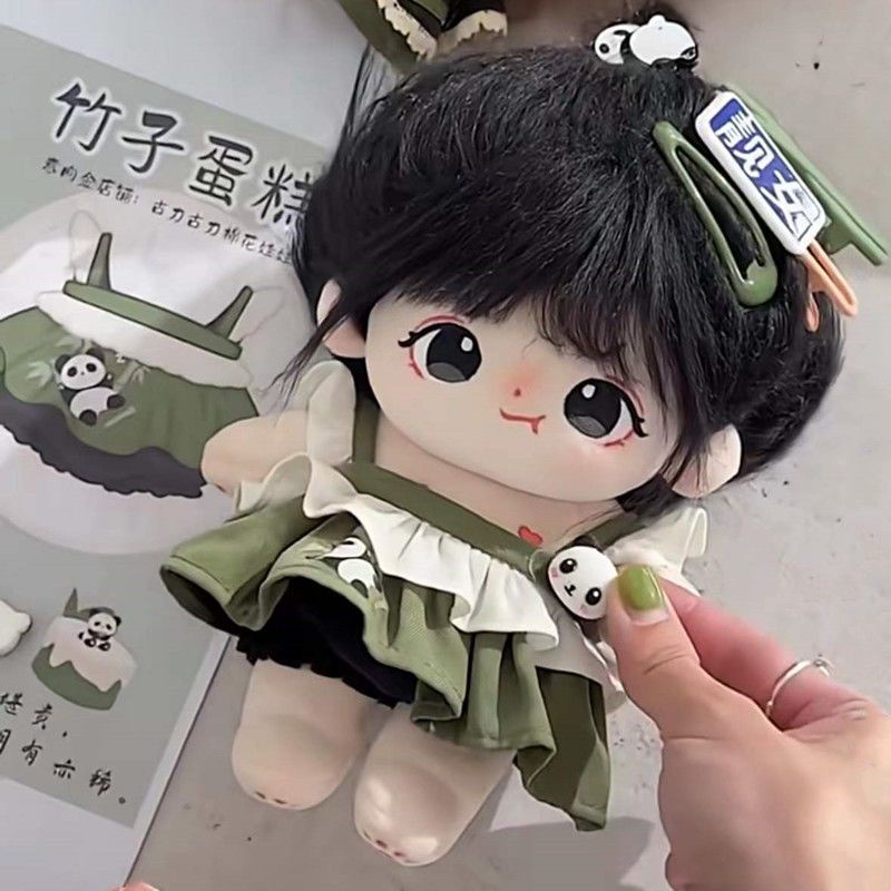 Búp Bê Vải Cotton 20cm Thiết Kế Dễ Thương Dùng Làm Quà Tặng Cho Bé Gái