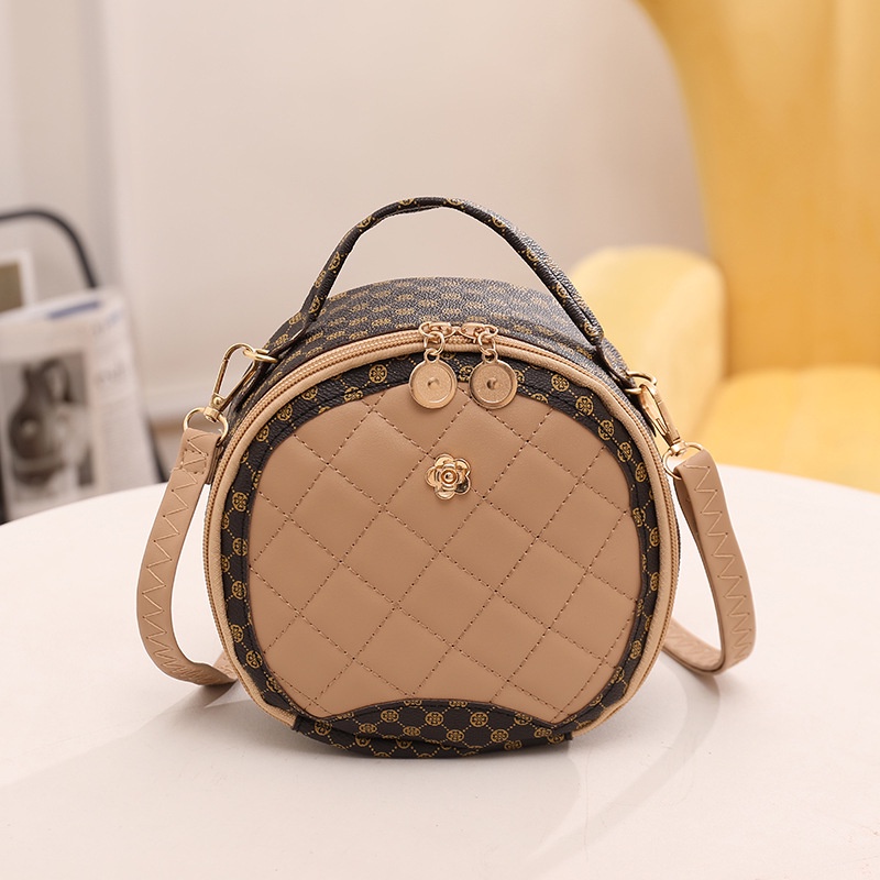 💥có hàng sẵn💥Túi Đeo Chéo Hình Tròn Nhỏ Thêu Họa Tiết Thời Trang 2023 Cho Nữ