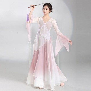 Classical Chinese-style Hanfu for large-scale performances (the inside of the jacket is white)
