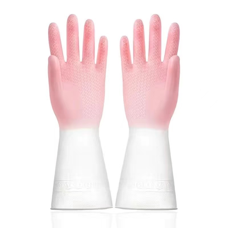 Găng Tay Cao Su Latex Dày Dặn Chống Thấm Nước Chống Dầu Dùng Để Rửa Chén / Làm Việc Nhà