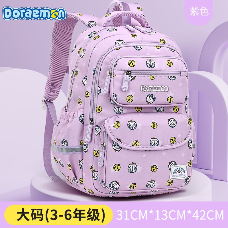 Balo Đi Học Siêu Nhẹ In Hình Doraemon Bảo Vệ Cho Bé Trai Gái Lớp 136
