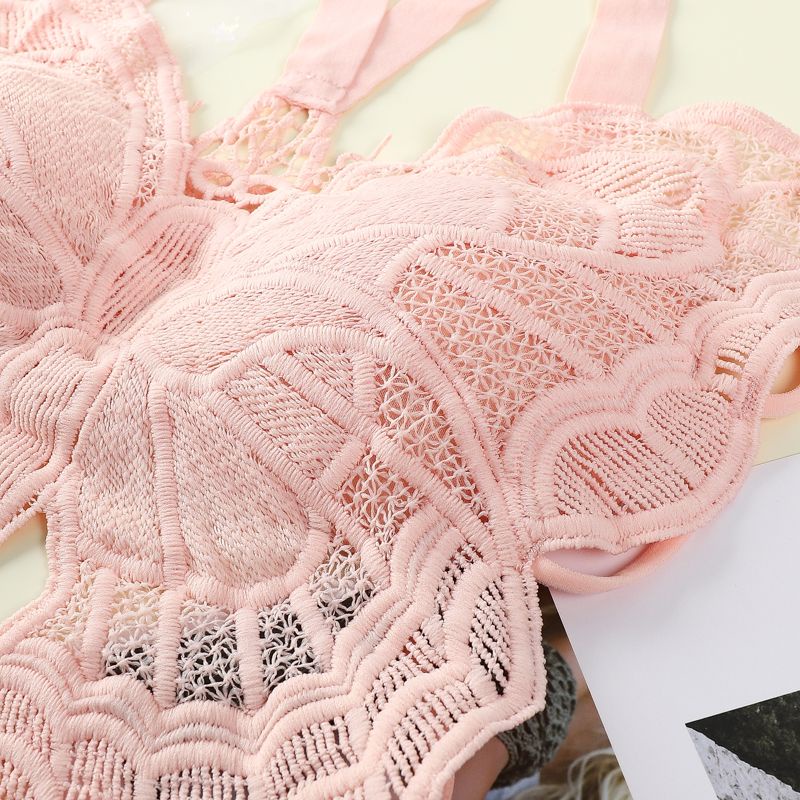 Bán Chạy ~ Áo Ngực Thể Thao Không Gọng Thép Mỏng Không Gọng Ôm Dáng Chống Chói Hở Lưng Đính Nơ Gợi Cảm Cho Nữ