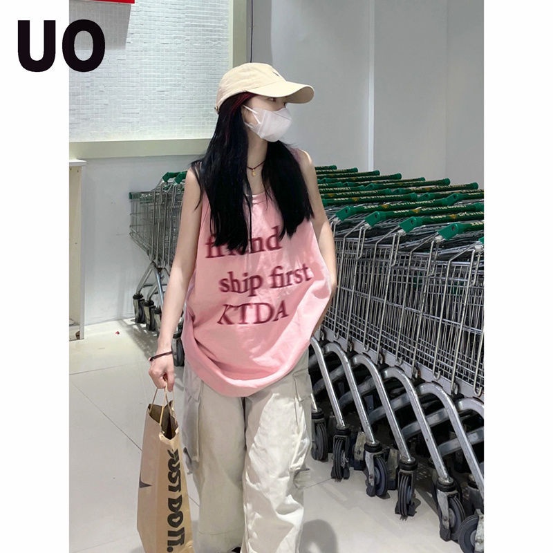 Áo Thun Thể Thao Không Tay 100% Cotton Dáng Rộng Thời Trang Mùa Hè Dành Cho Nữ