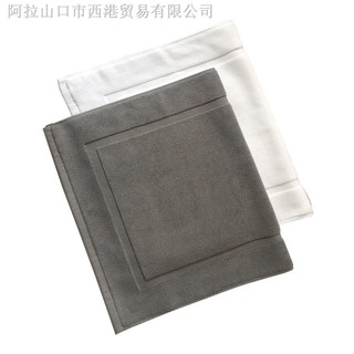 Khách sạn khăn trải sàn màu trắng sợi cotton jacquard dày khăn sàn spa phòng tắm chân thảm có thể thêm logo thêu
