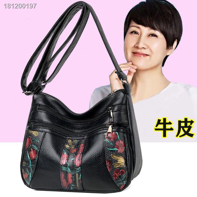 Túi Xách Da Bò Nhiều Ngăn Cỡ Lớn Thời Trang 2023 Cho Phụ Nữ Trung Niên