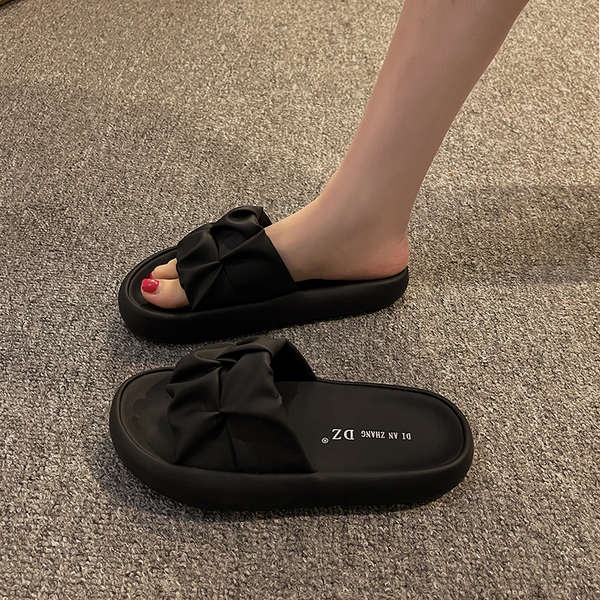 Dép Sandal Đế Dày Quai Dệt Thời Trang Mùa Hè 2023 Mới Cho Phụ Nữ Mang Thai