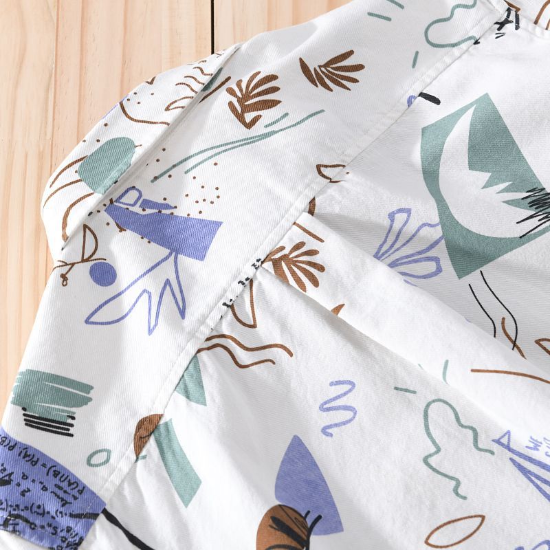 Áo Sơ Mi Tay Ngắn In Hình Bàn Tay Phong Cách Hawaii Thời Trang Mùa Hè [20% Off]