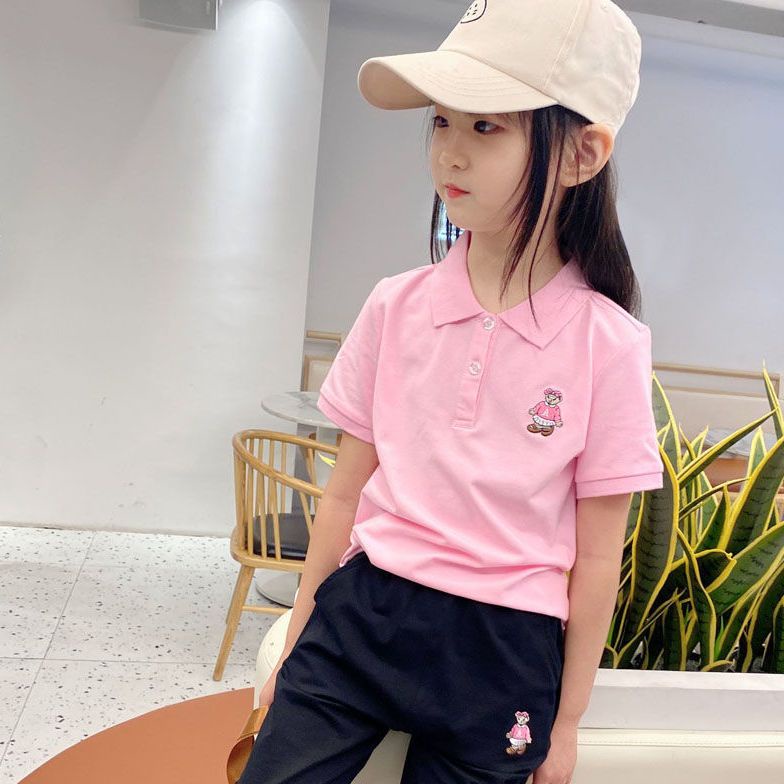 Hàng Mới Về Áo Thun POLO Tay Ngắn Phong Cách Mới 2023 Dành Cho Bé Gái