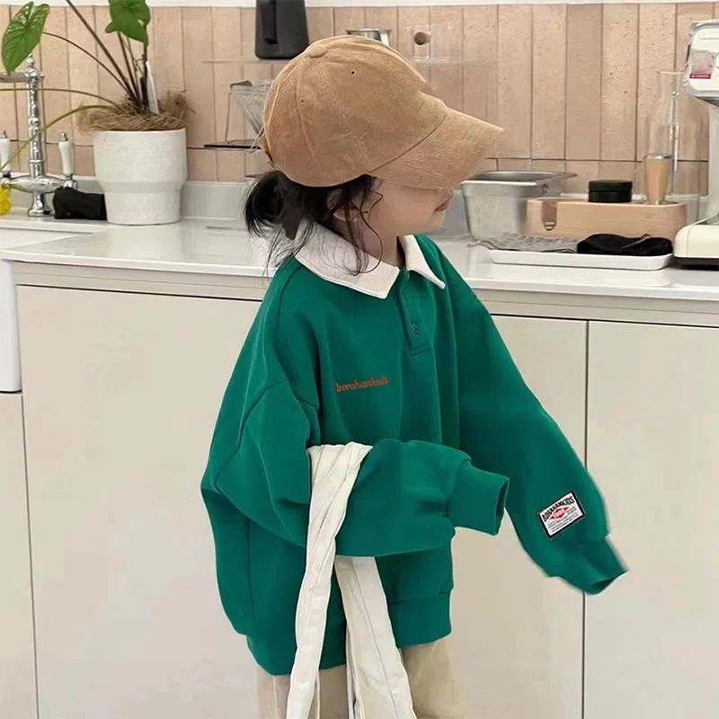 Áo Thun polo Mỏng Tay Dài Thời Trang Xuân Thu 2023 Cho Bé Gái