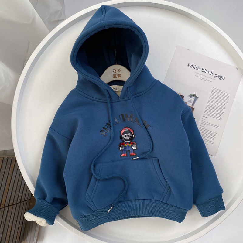Áo Hoodie Dày Phong Cách Mới 2023 Cho Bé Trai