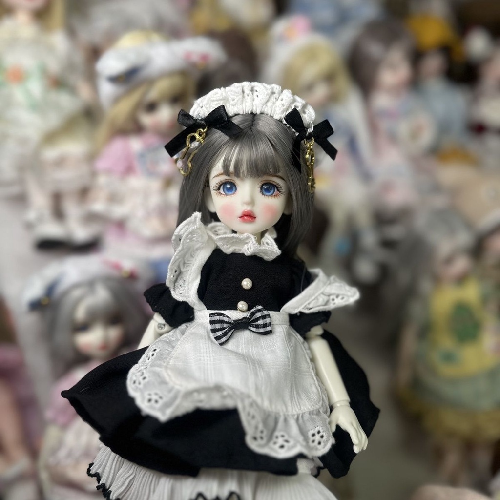 Búp Bê bjd 3D Mắt Thật 30cm 30cm bjd Mặc Đầm 3D Dễ Thương Cho Bé Gái 8.5