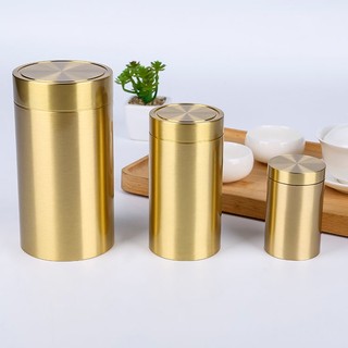 Hộp đựng trà bằng đồng nguyên chất cao cấp 06512