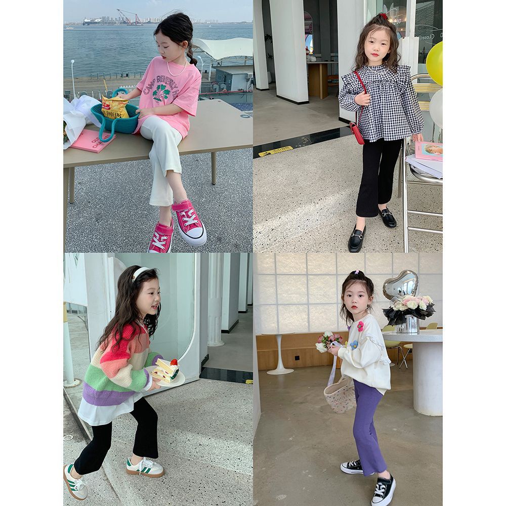 Quần Dài Ống Loe Thời Trang Hàn Quốc Cho Bé Gái