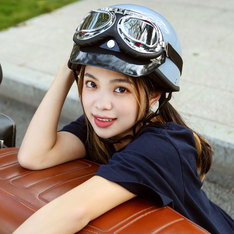 Mũ Bảo Hiểm Che Nắng Siêu Nhẹ Cứng Kiểu retro Thời Trang Mùa Hè Cho Nam Và Nữ