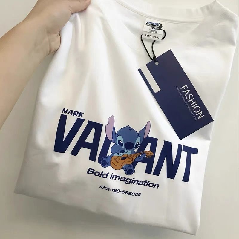 Áo Thun 100% Cotton Tay Ngắn Dáng Rộng In Họa Tiết Phong Cách Hong Kong Cổ Điển Thời Trang Mùa Hè Cho Nam Và Nữ