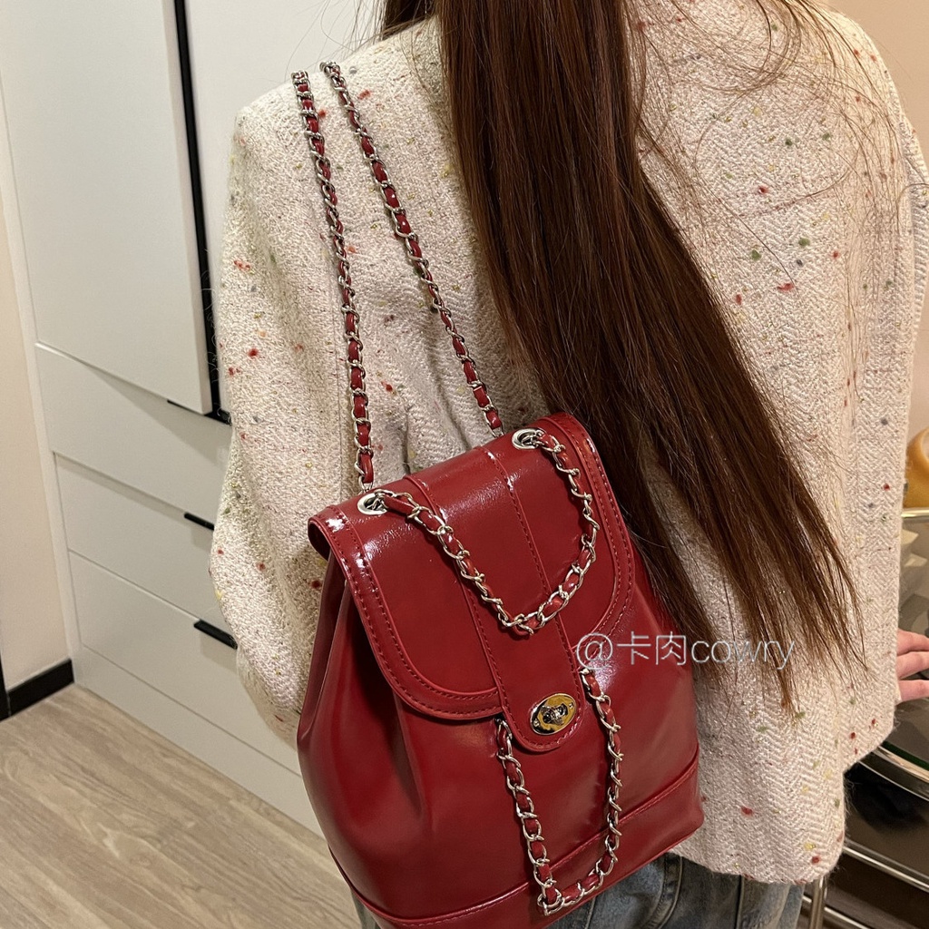 Túi Xách Đeo Vai Màu Đen / Vàng Phong Cách Hàn Quốc Thời Trang Cho Nữ