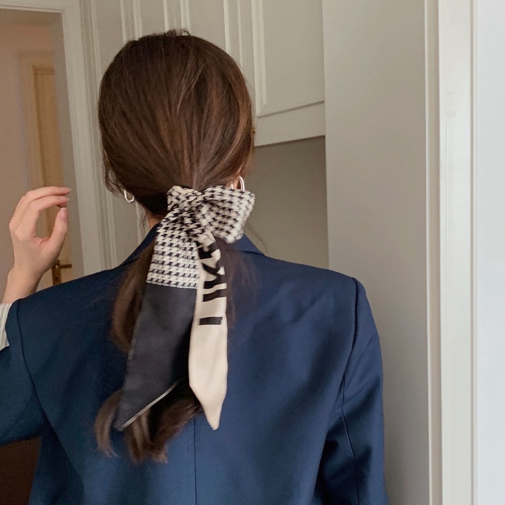 Khăn Quàng Cổ Lụa Cao Cấp Thanh Lịch Cổ Điển Pháp Hợp Thời Trang Hepburn