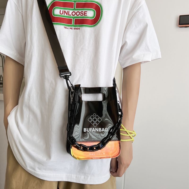 Túi Đeo Vai Đựng Điện Thoại Mini Trong Suốt Phong Cách Đường Phố Chất Lượng Cao
