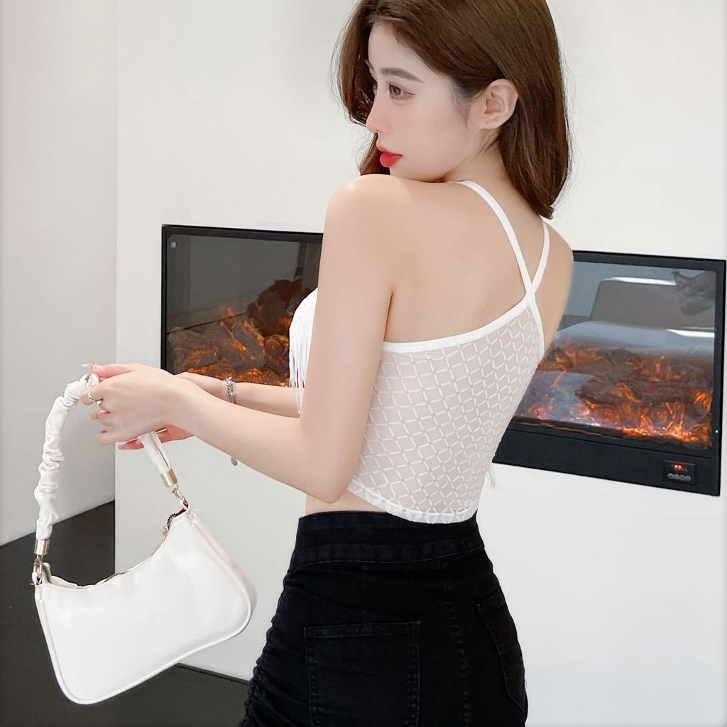 Jiashucheng Áo Ống Có Mút Đệm Ngực Chống Chói Thời Trang Quyến Rũ Cho Nữ