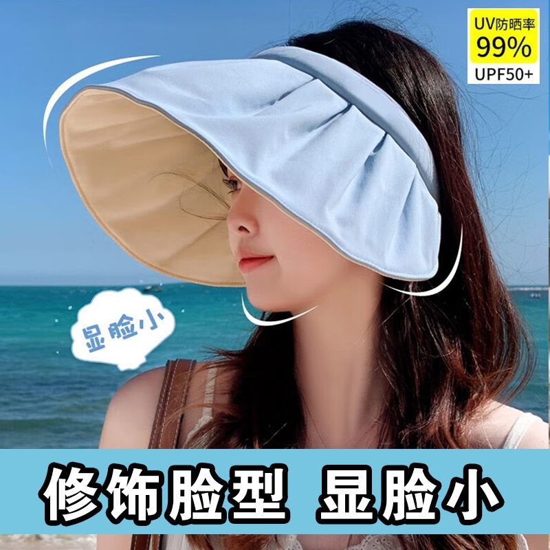 Mũ Che Nắng Mùa Hè Bằng vinyl Vỏ Sò Chống Gió Dễ Phối Đồ Cho Nữ