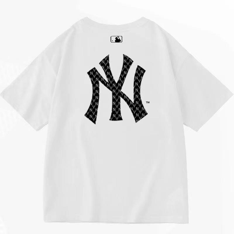 [Bán Tại At a loss] Áo Thun Thể Thao Dáng Rộng Tay Ngắn Màu Trắng Đen Phong Cách Hàn Quốc Mùa Hè Đơn Giản Cho Cặp Đôi