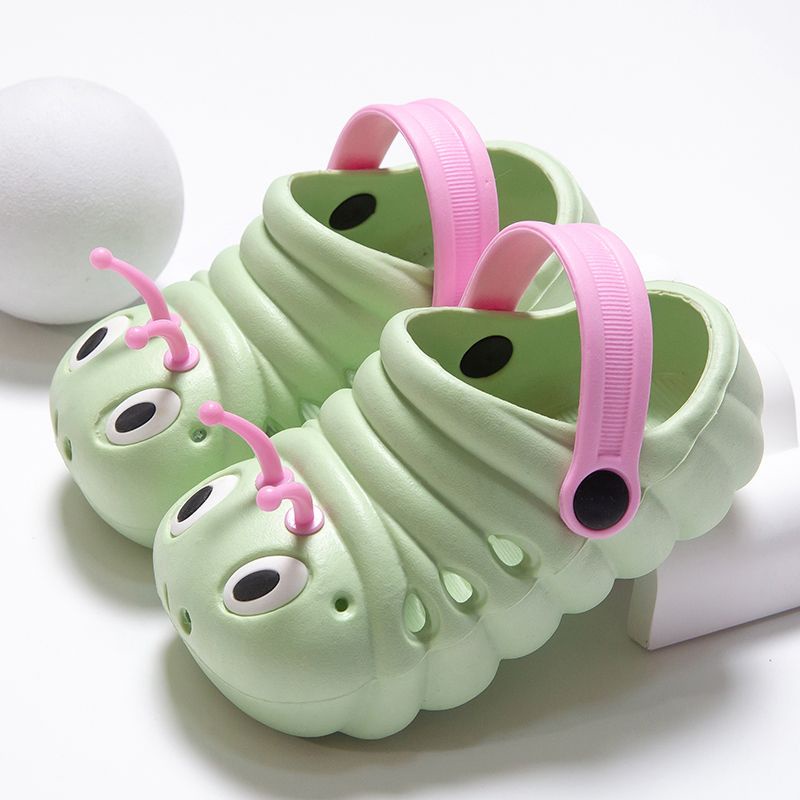 Dép Sandal Mùa Hè Chống Trượt In Hình Sâu Bướm Cho Trẻ Em Mới
