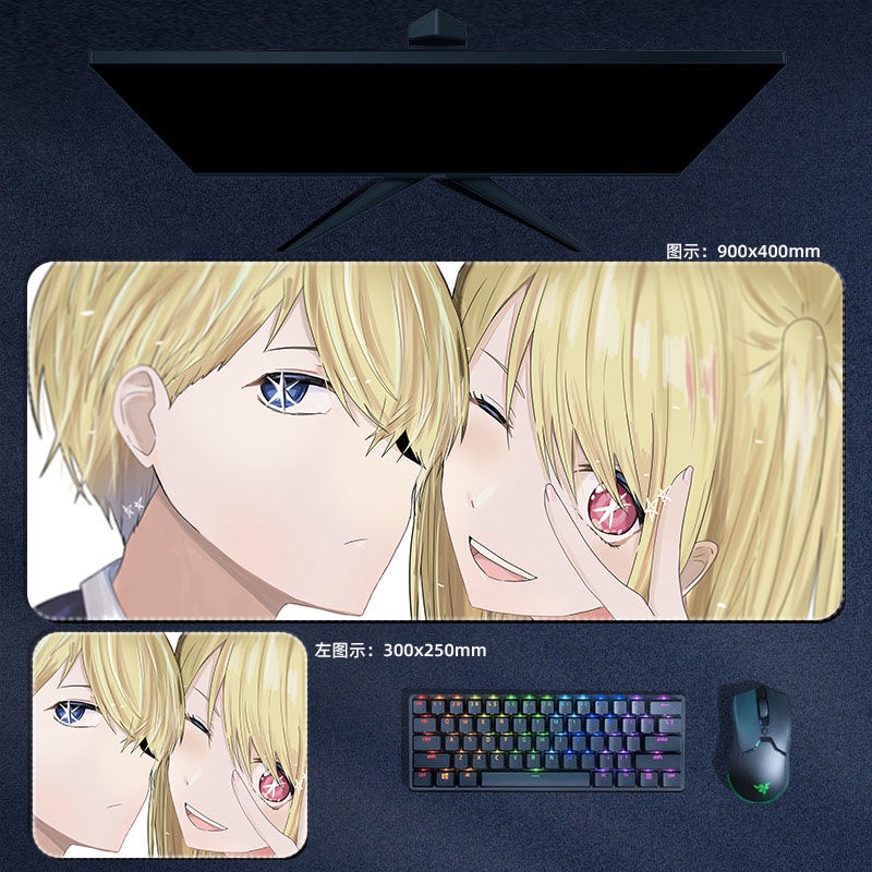 Oshi no Ko mouse pad Hoshino Ai Akua Ruby keyboard pad Arima Kana desk pad anime periphery