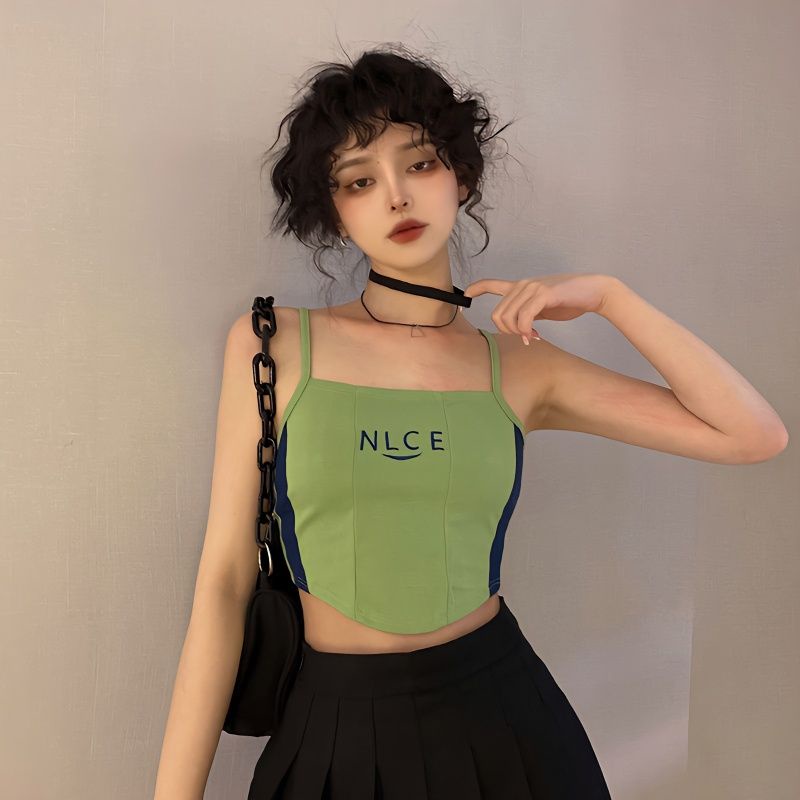 Áo Hai Dây Ôm Dáng Phong Cách Mỹ Thời Trang Cho Nữ