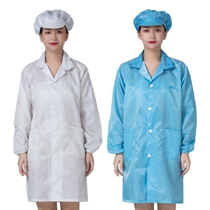 Áo Khoác Bảo Hộ Lao Động Chống Bụi Chống Tĩnh Điện Dành Cho Nam Và Nữ