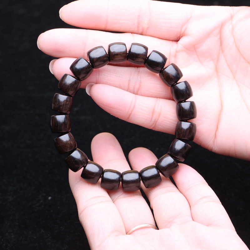 Vòng Đeo Tay Bằng Gỗ Mun Tự Nhiên Mềm Mại Cho Nam Nữ seiko