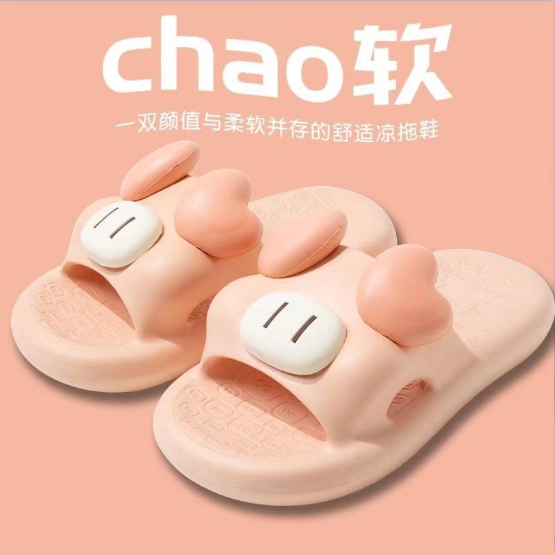 Dép Sandal Đế Mềm Dày Dặn Họa Tiết Bò Sữa Hoạt Hình Dễ Thương Thời Trang Mùa Hè Cho Cặp Đôi