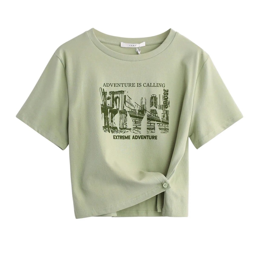 Set Áo Thun Tay Ngắn Dáng Rộng + Chân Váy Lưng Cao Phong Cách Hàn Quốc Thời Trang Mùa Hè Hàng Mới Dành Cho Bạn Nữ