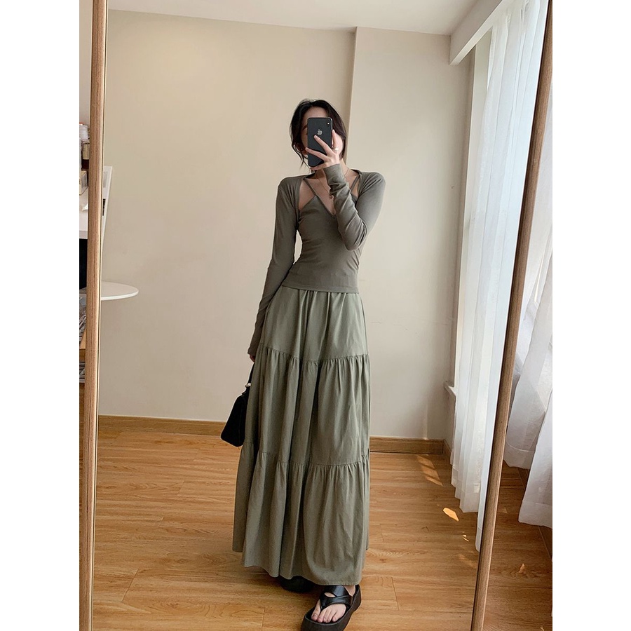 Hàng Mới Về Mới Quần Dài Ống Rộng Lưng Thun Thời Trang Nữ Tính