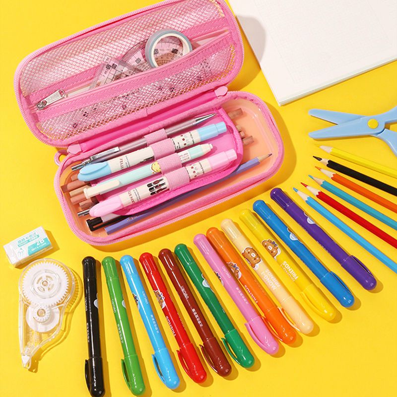 Hộp Đựng Bút Chì!Túi Đựng Bút Chì!Bóp Viết Cỡ Lớn Đính Kim Tuyến Lấp Lánh Dễ Thương Phong Cách Hàn Quốc Cho Bé Gái